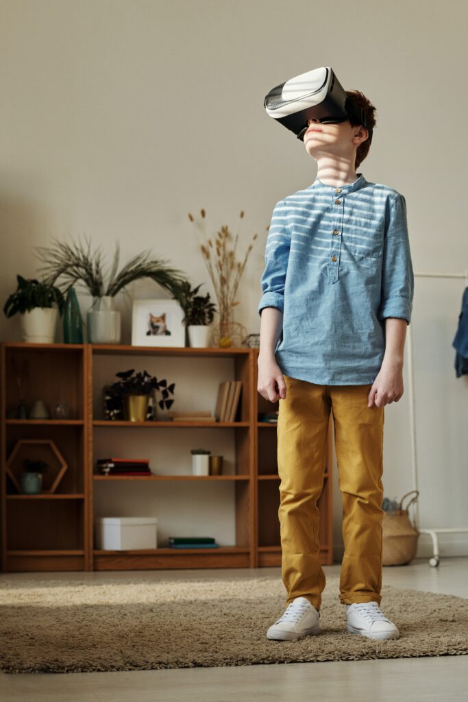 Boy wearing virtual reality headset | North Branch Copywriting Co. 